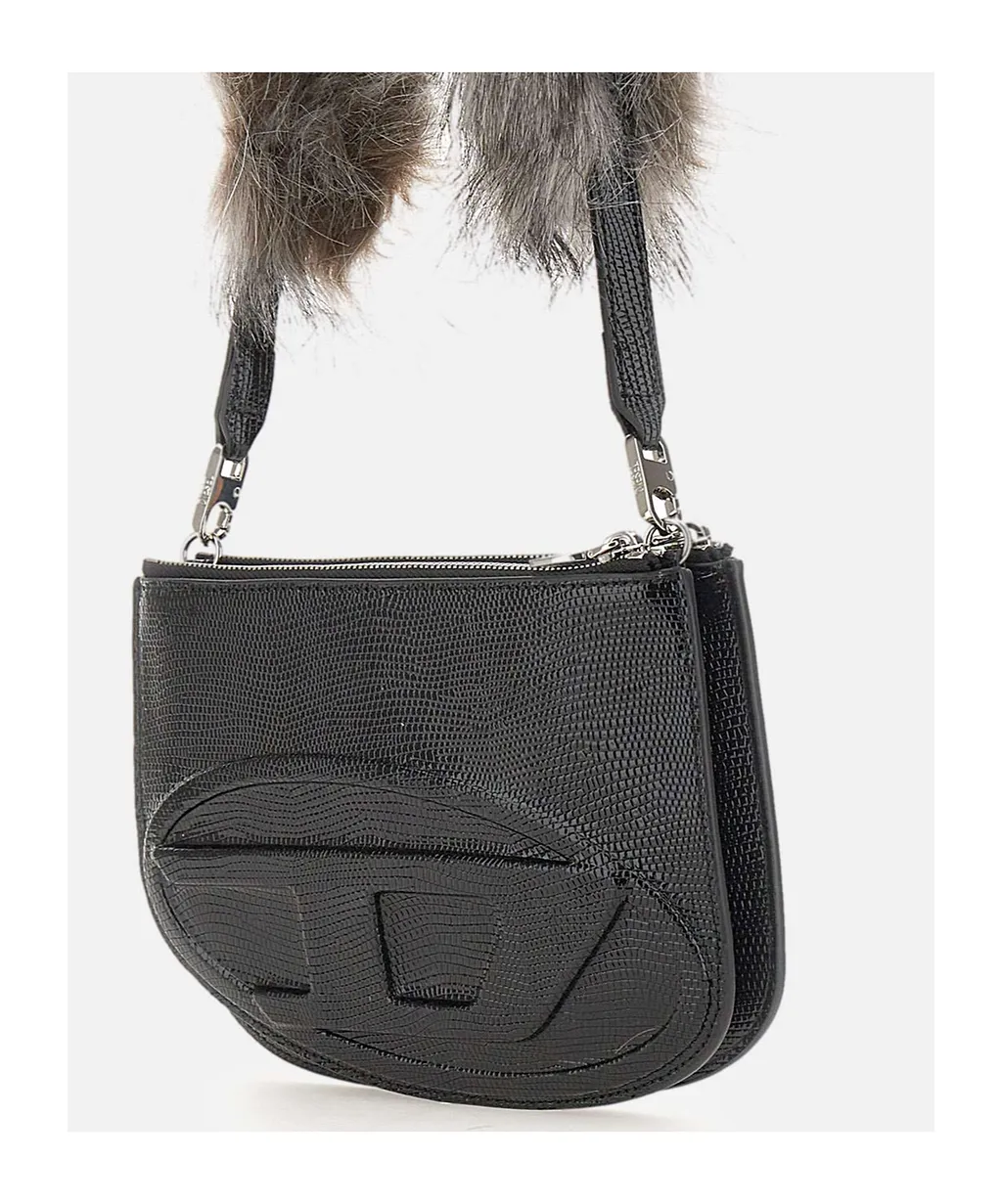 Diesel 1-Dr Logo Embossed Shoulder Bag