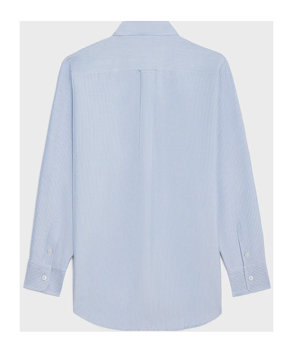 Tomboy Shirt In Striped Silk