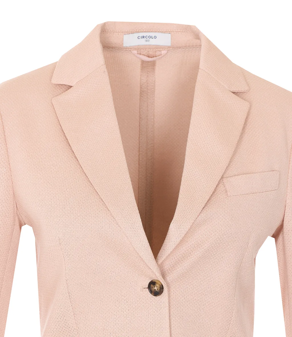 Circolo 1901 Single-Breasted Textured Blazer
