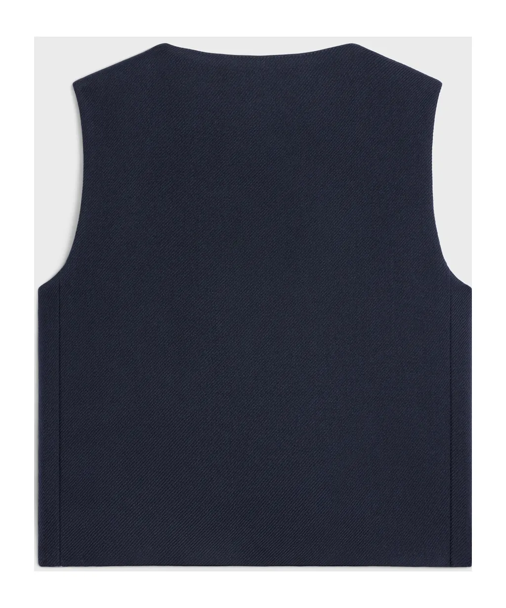 Top In Double Faced Wool Tricotine