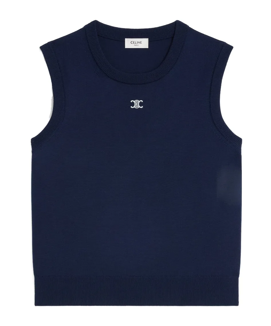 Fine Wool Sleeveless Top