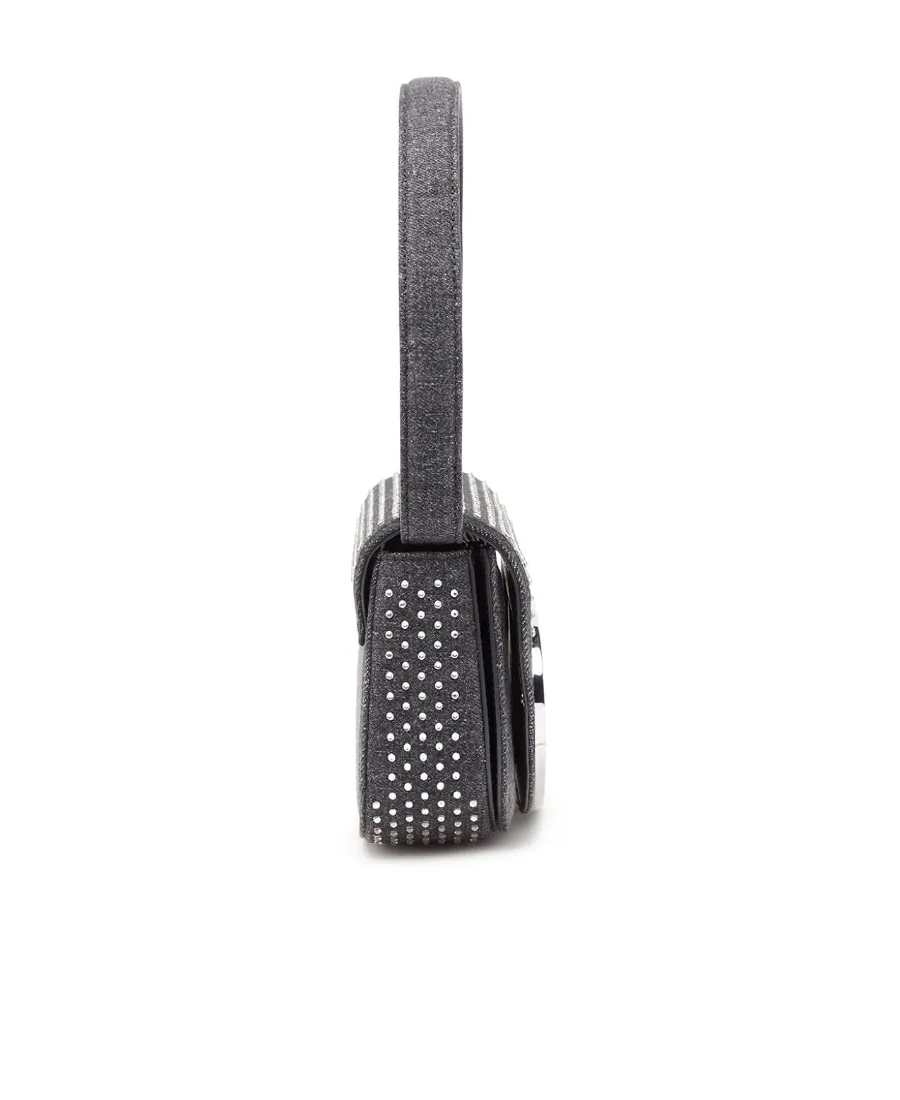 Diesel 1 Dr Embellished Denim Shoulder Bag
