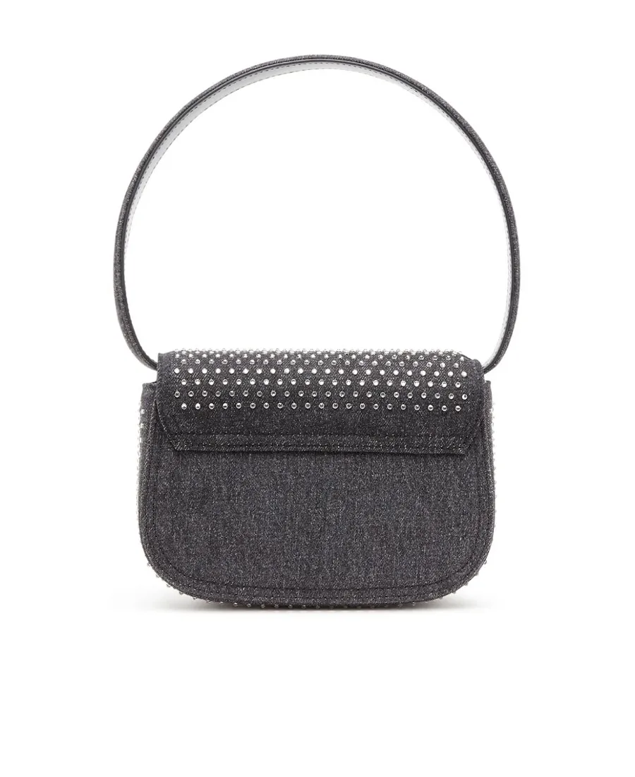 Diesel 1 Dr Embellished Denim Shoulder Bag