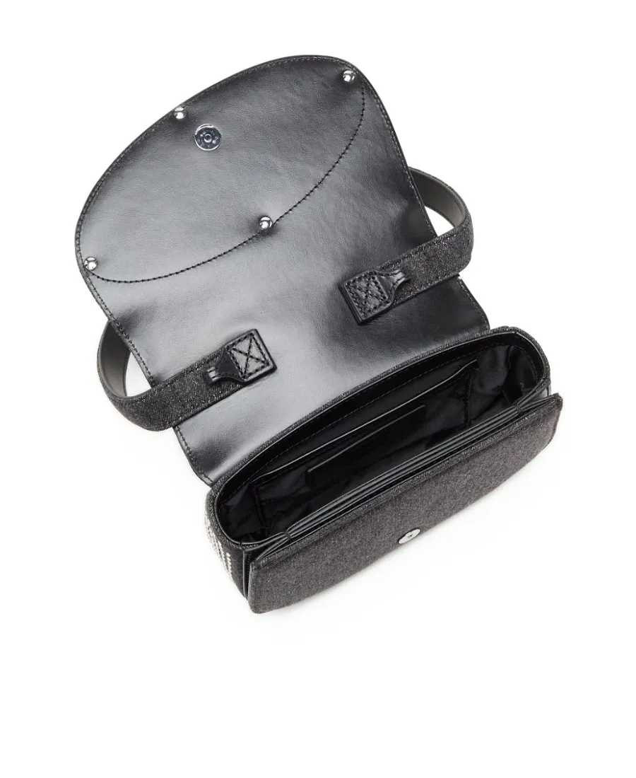 Diesel 1 Dr Embellished Denim Shoulder Bag