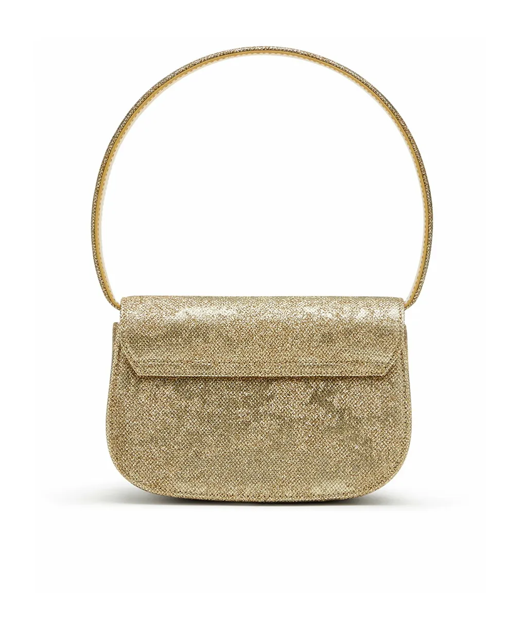 1Dr Logo Plaque Glittered Shoulder Bag