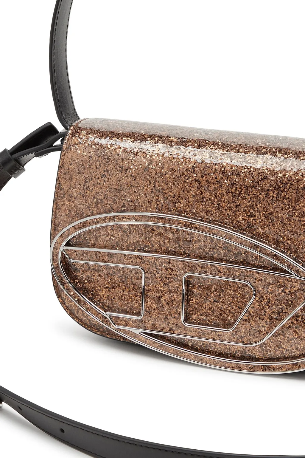 Diesel 1Dr Glitter Foldover Shoulder Bag