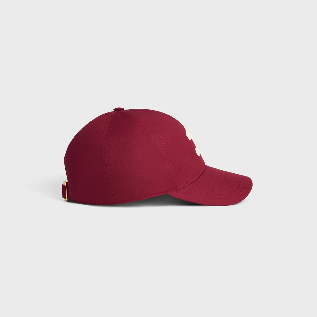 Triomphe Baseball Cap In Cotton Gabardine