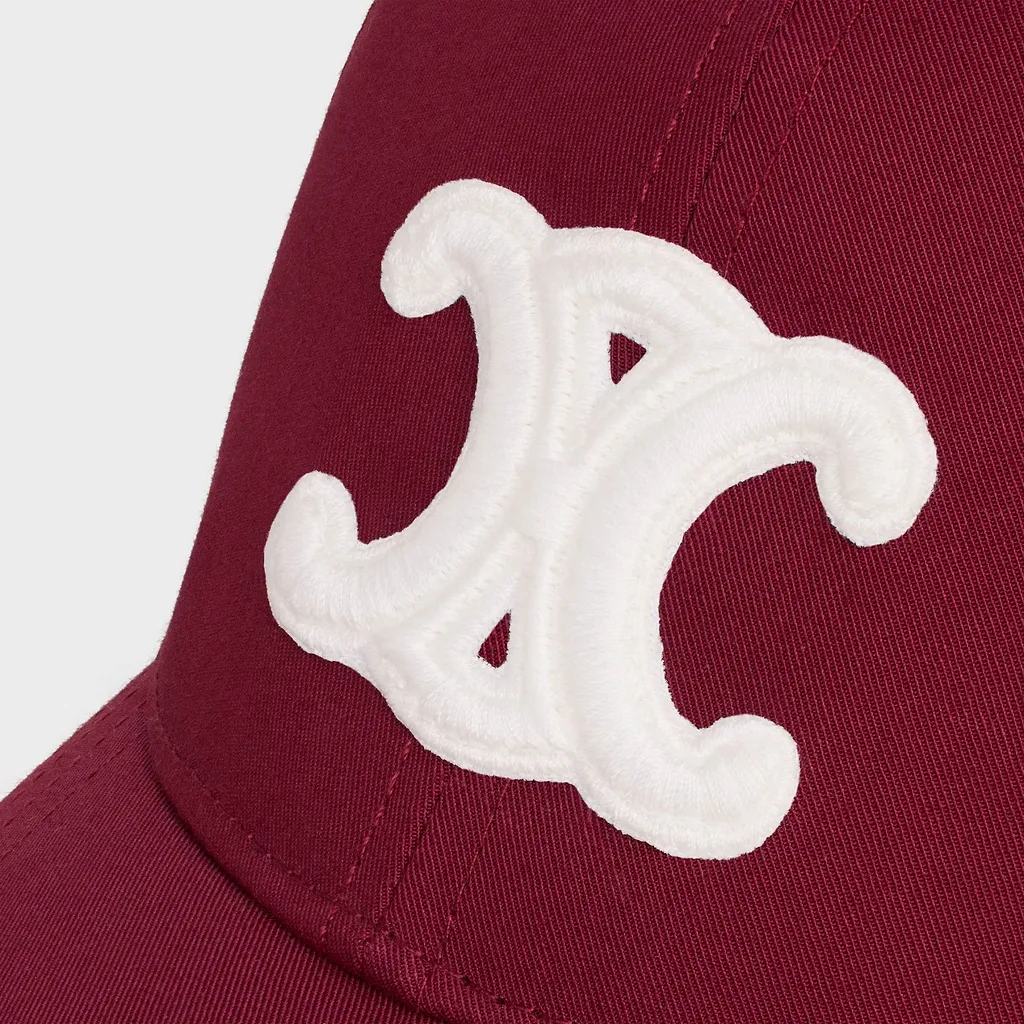 Triomphe Baseball Cap In Cotton Gabardine