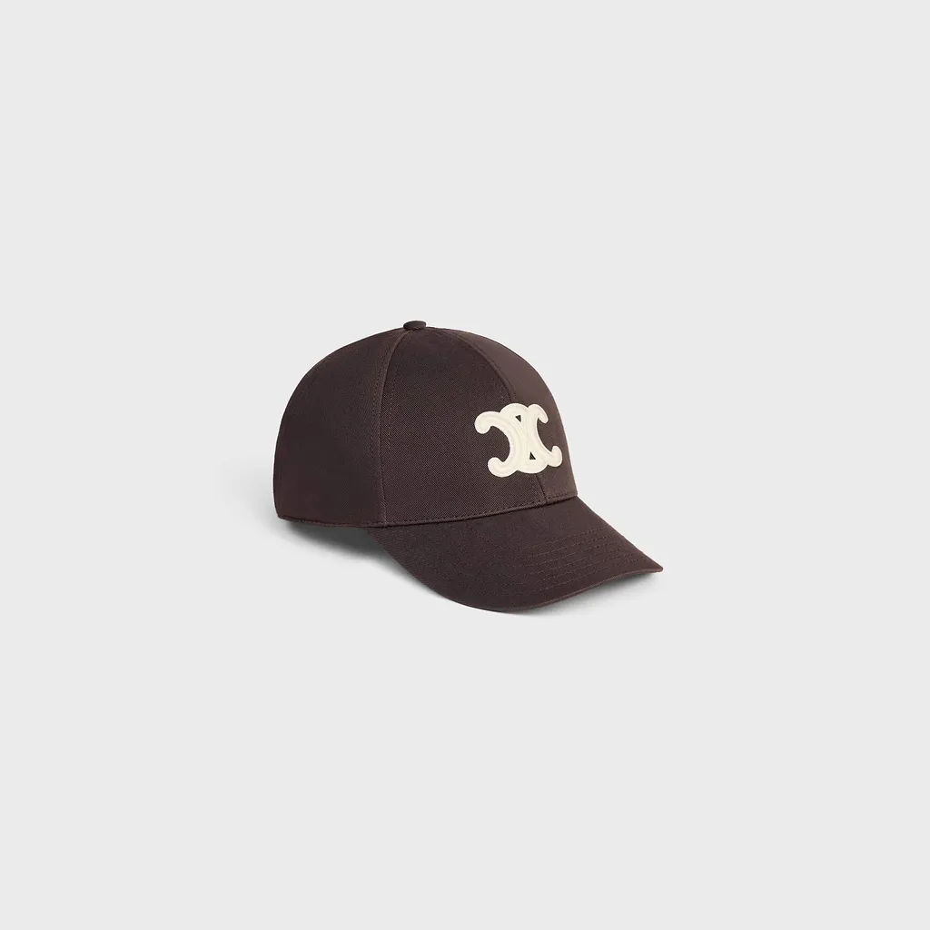 Triomphe Baseball Cap In Cotton Gabardine