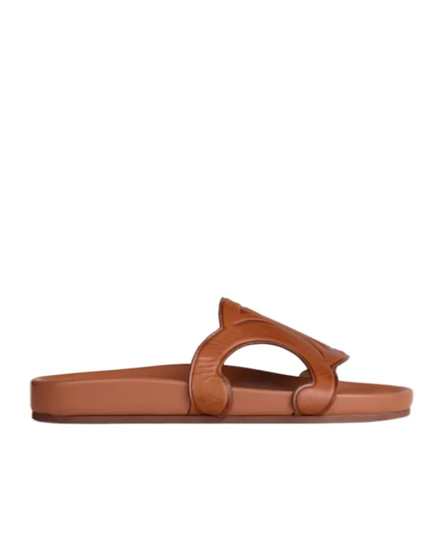 Triomphe Slide In Calfskin - Vegetal Tanning