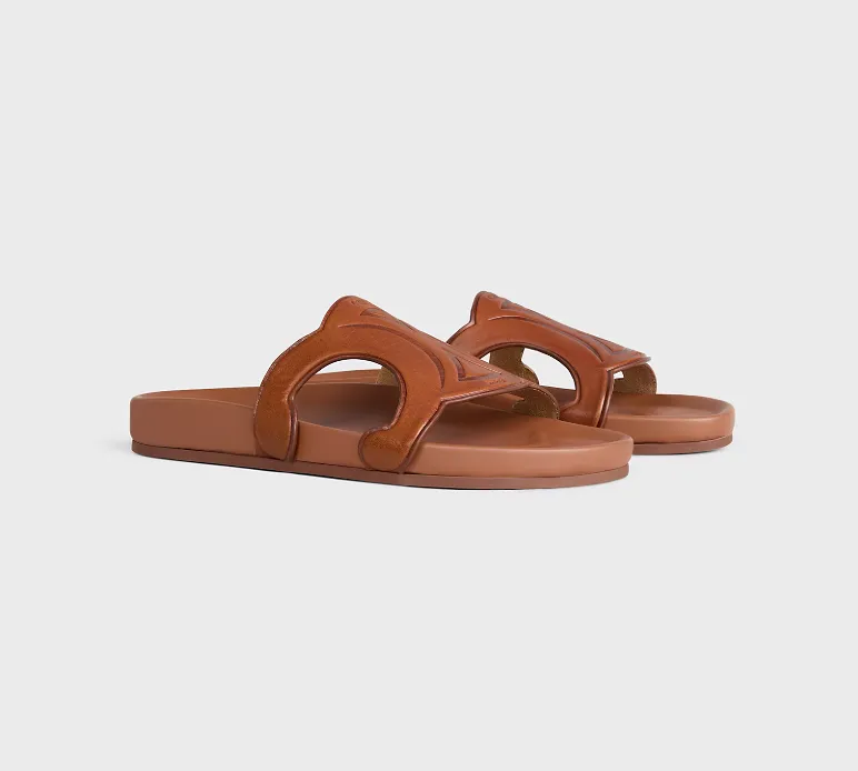 Triomphe Slide In Calfskin - Vegetal Tanning