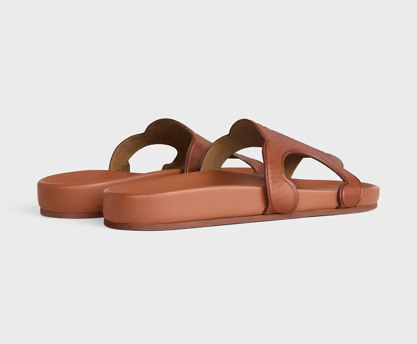 Triomphe Slide In Calfskin - Vegetal Tanning