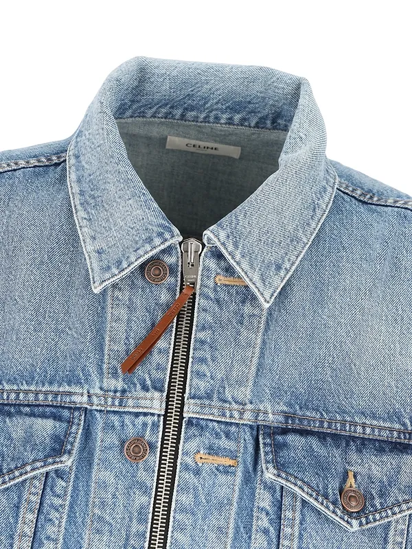 Trucker Jacket In Cotton Denim