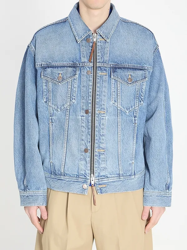 Trucker Jacket In Cotton Denim