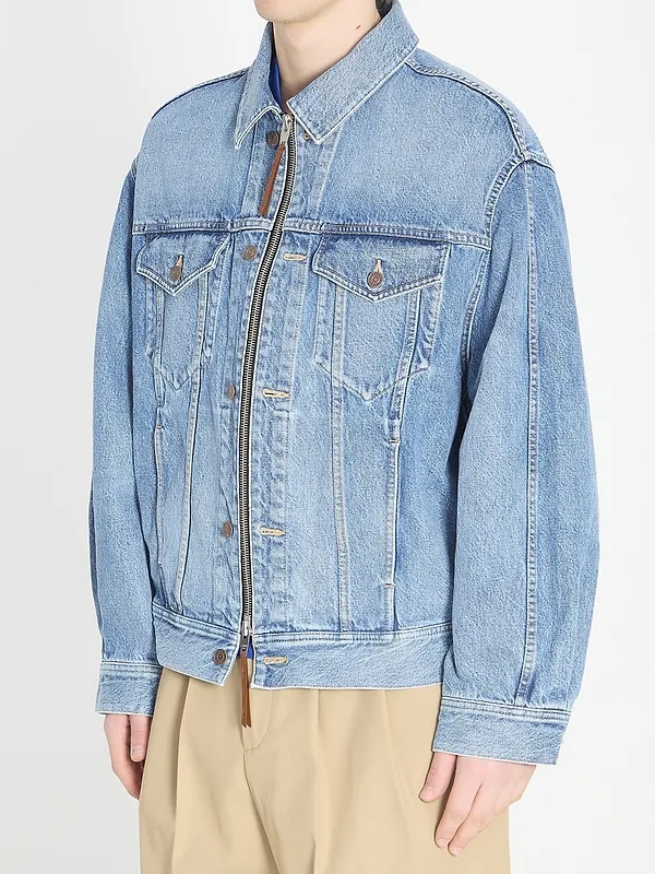Trucker Jacket In Cotton Denim