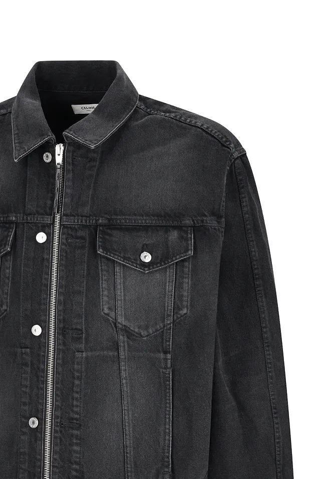 Trucker Jacket In Cotton Denim