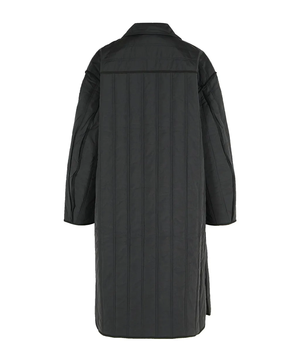 Closed Quilted Nylon Coat