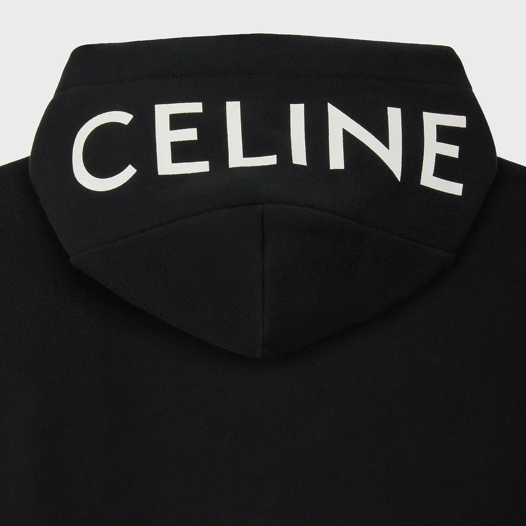 Zipped Hoodie In Cotton Fleece