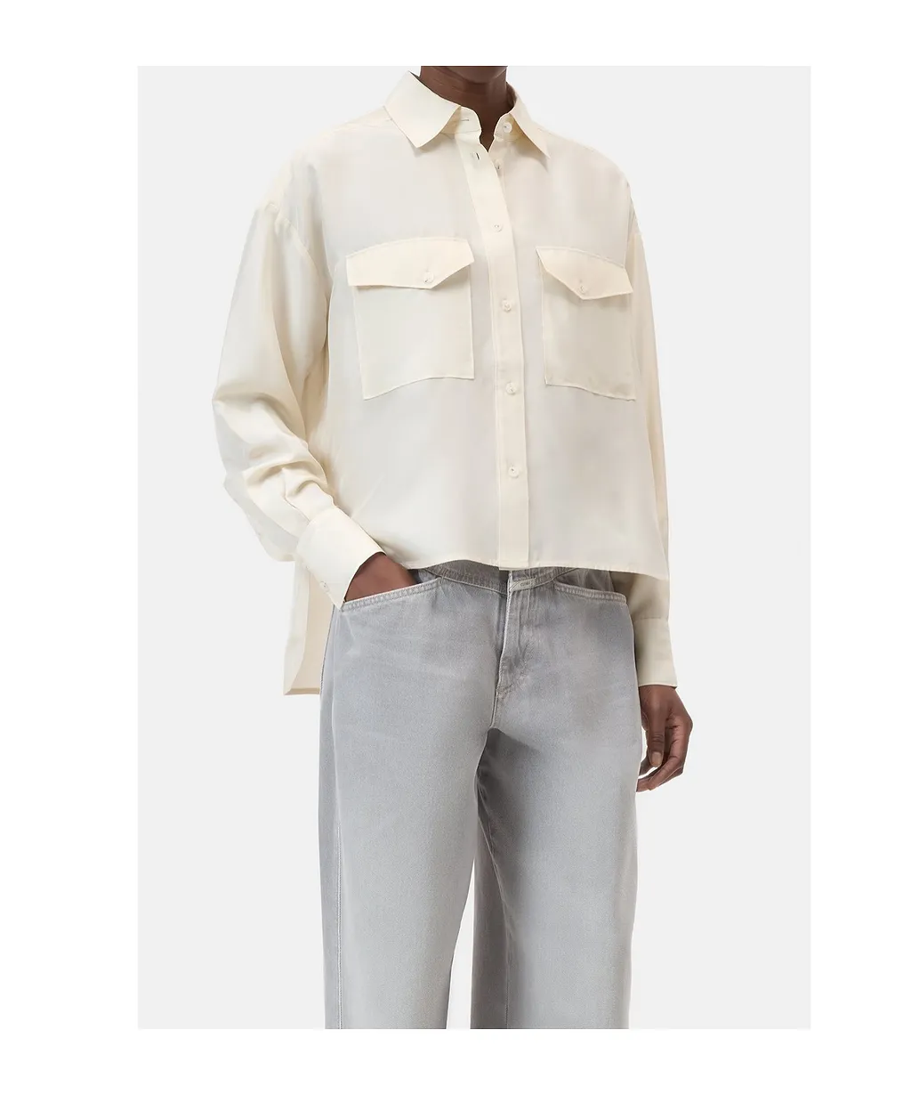 Closed Utility Silk Pocket Shirt