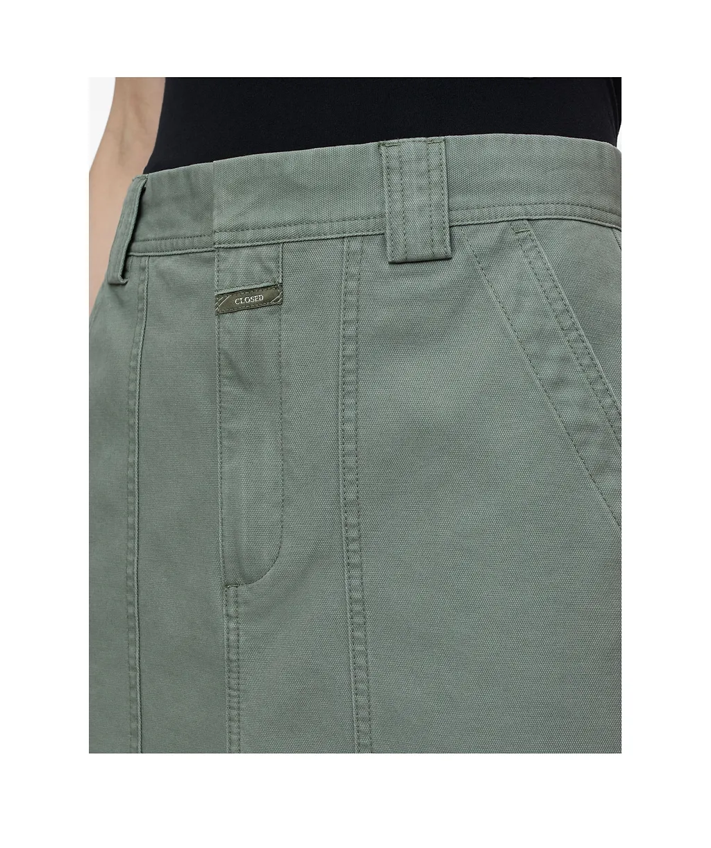 Cotton Midi Skirt
