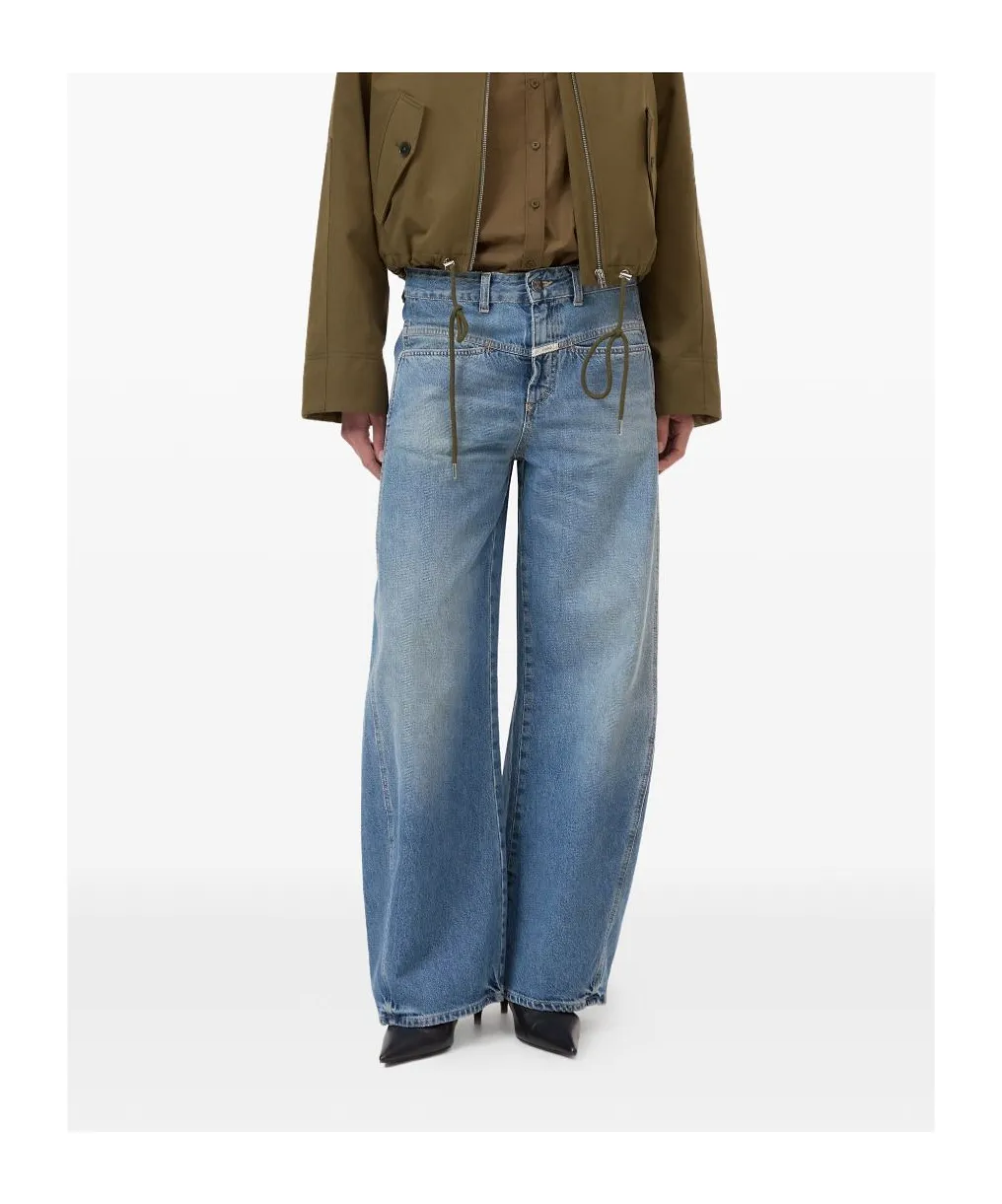 Closed Barrel-Fit Wide-Leg Jeans