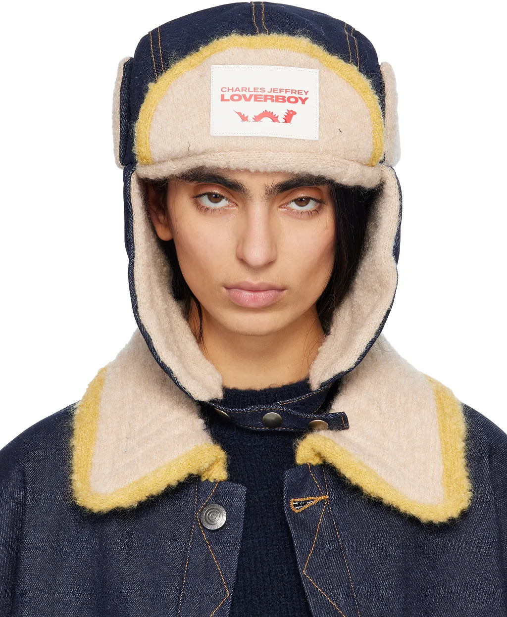 Knit Patch Pilot Hat