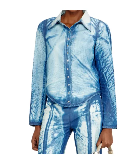 Diesel Snap-Front Printed Shirt