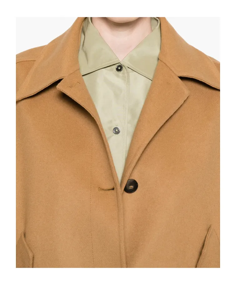 Flap-Pocket Buttoned Jacket