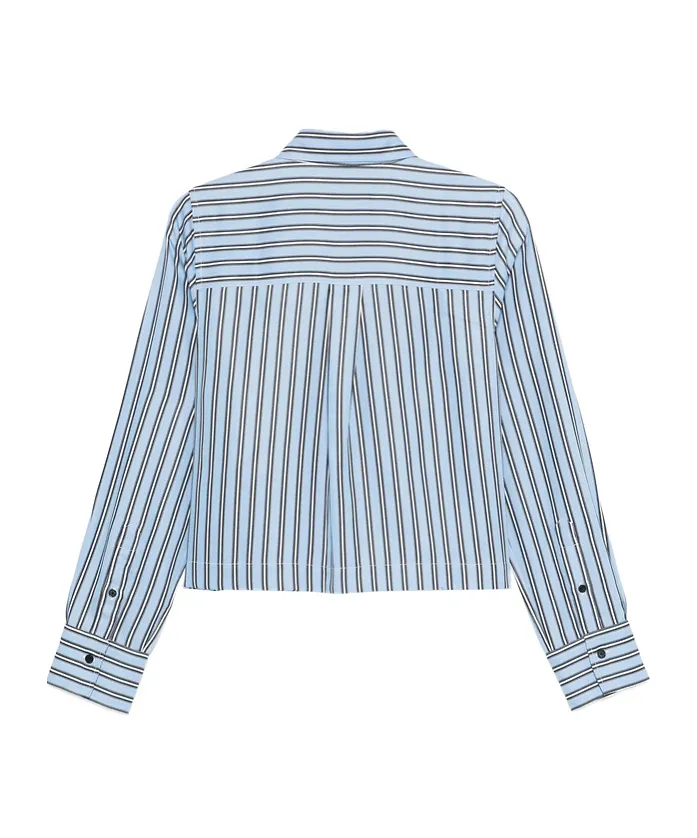 Closed Striped Long Sleeve Shirt