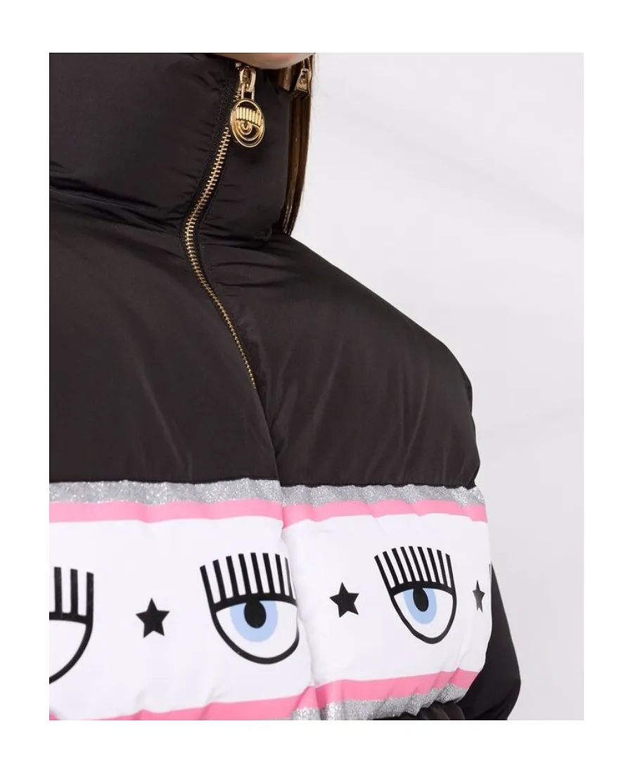 Logomania-Tape Puffer Jacket