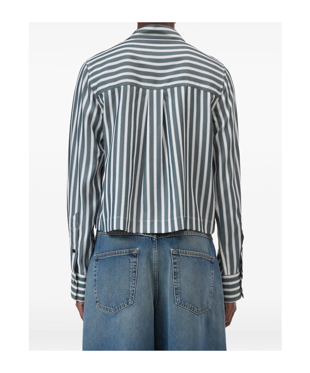Closed Striped Long-Sleeve Shirt