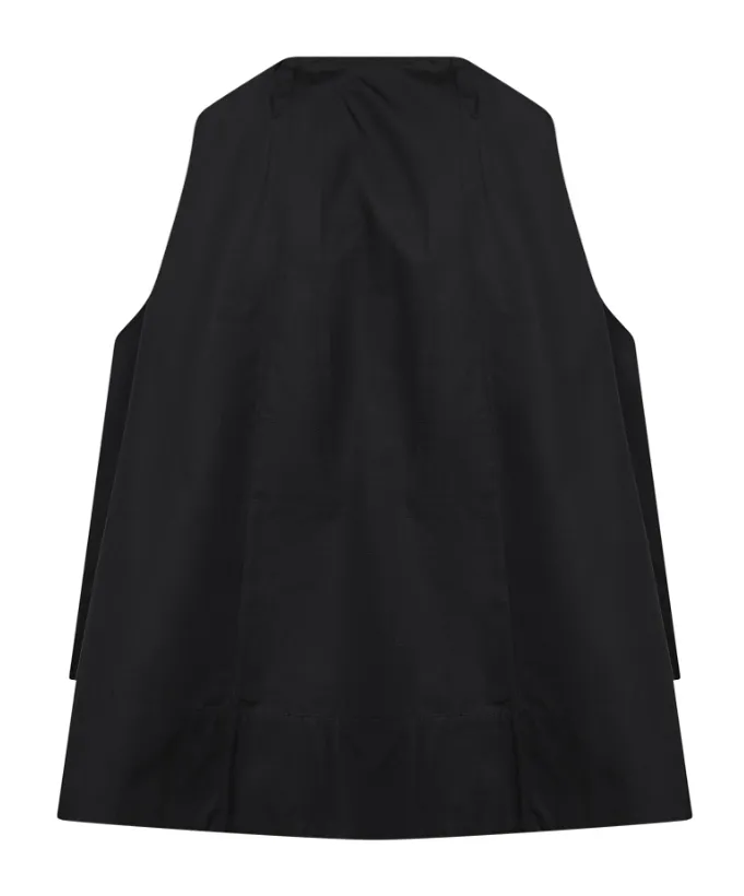 Co Gathered High-Low Sleeveless Top