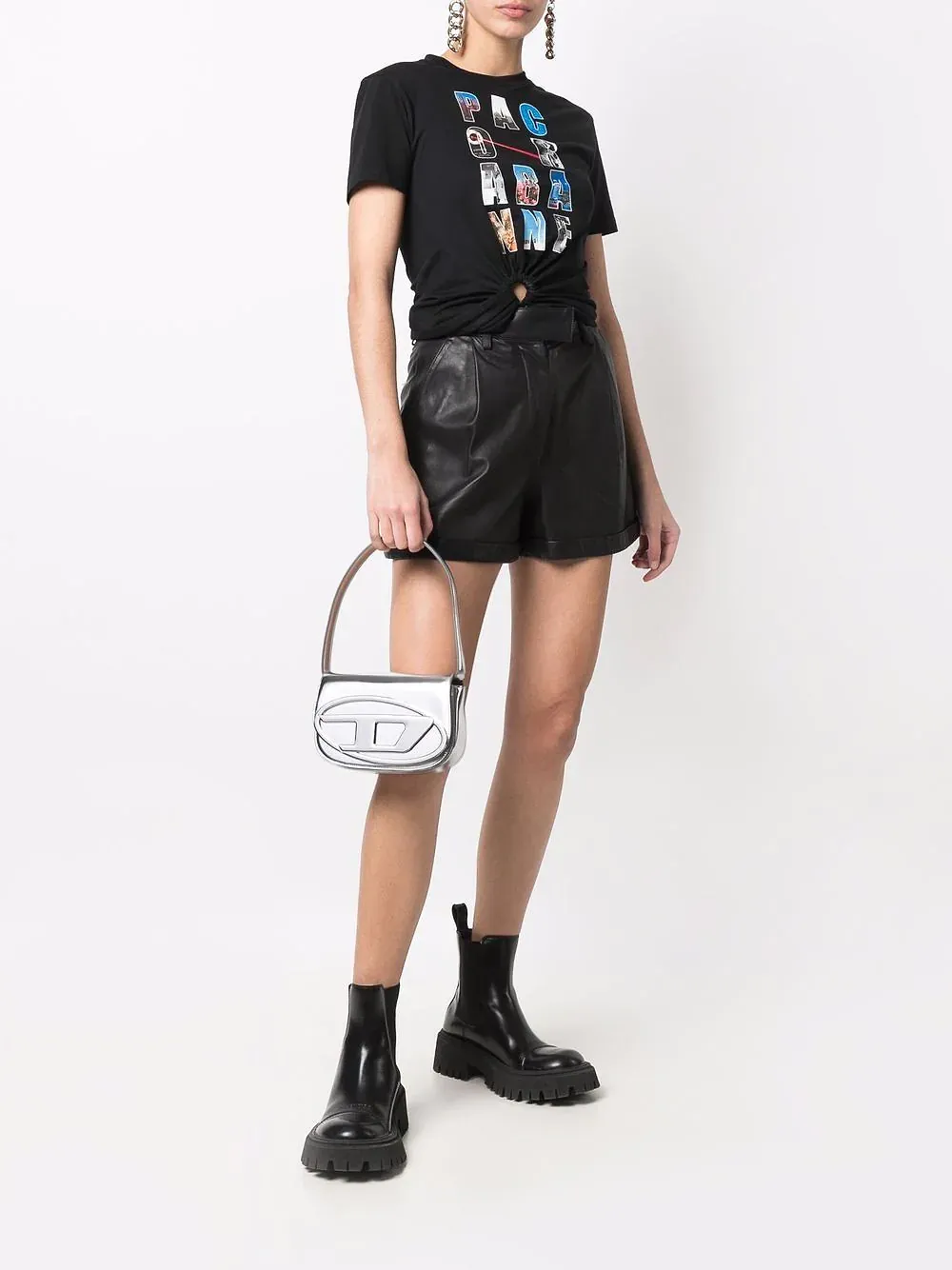 Diesel 1Dr-Iconic Mirrored Shoulder Bag