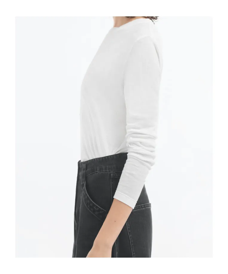 Crewneck Long Sleeve In Cotton Jersey