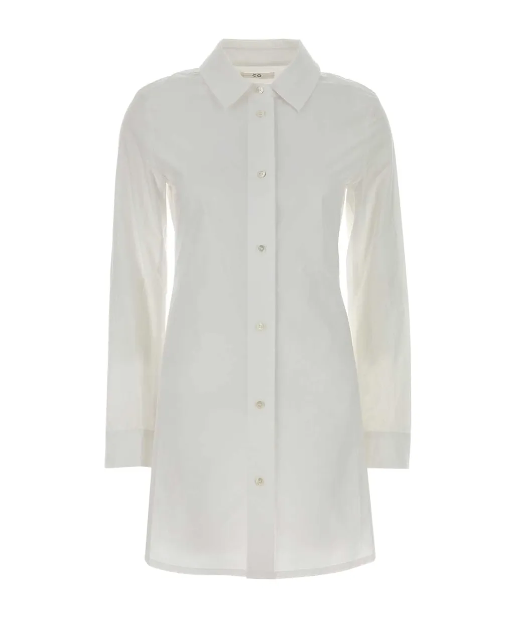 Co Wide Shoulder Long Shirt