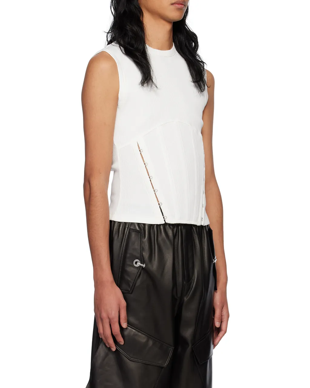 Fine-Ribbed Tank Top