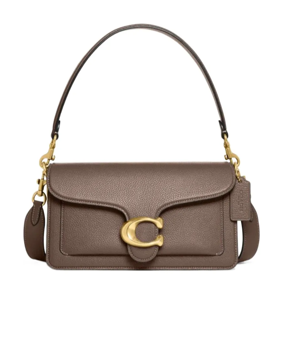 Coach Tabby 26 Logo Plaque Shoulder Bag