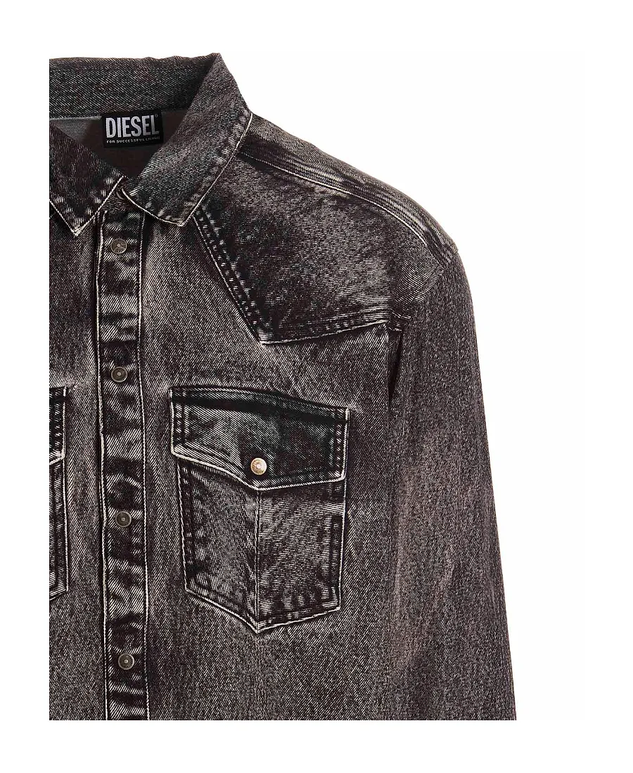 Diesel Buttoned Long-Sleeved Shirt