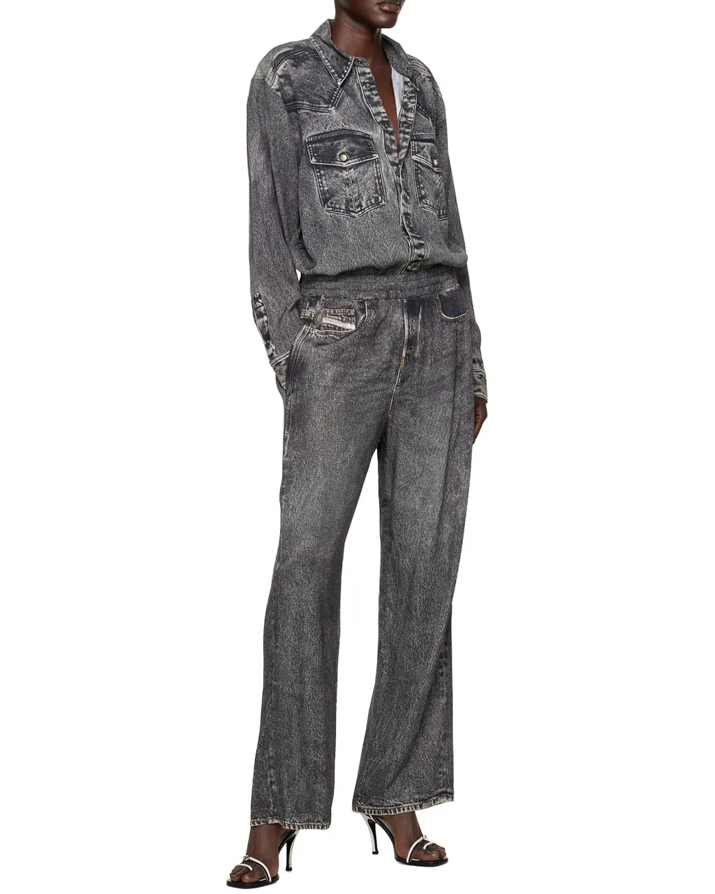 Diesel Buttoned Long-Sleeved Shirt