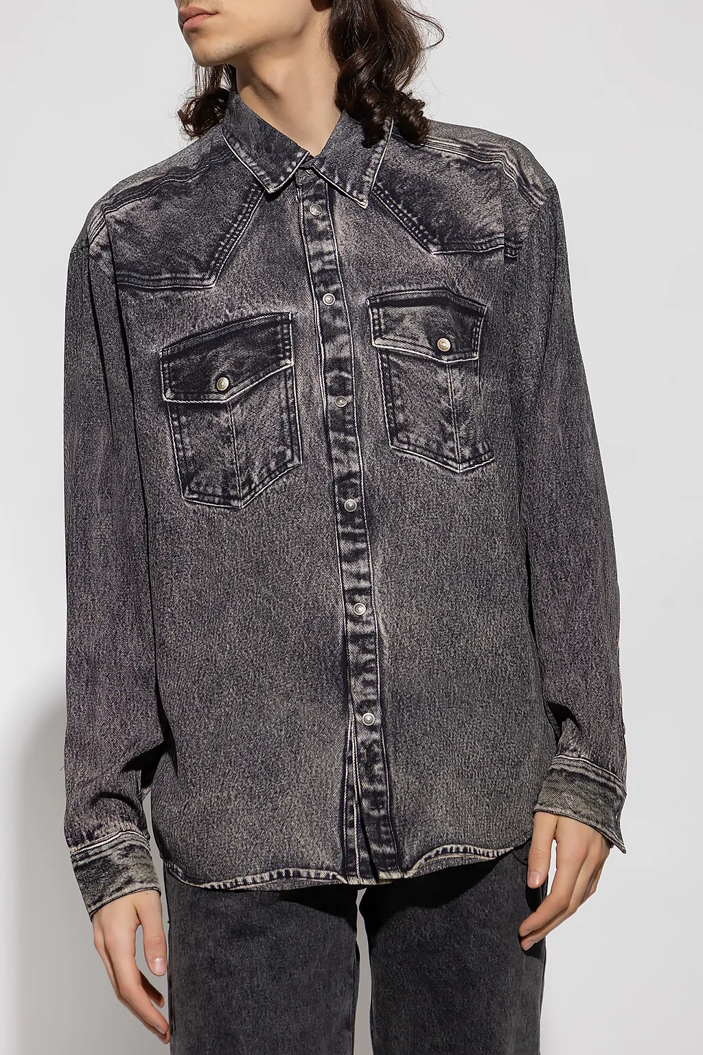 Diesel Buttoned Long-Sleeved Shirt