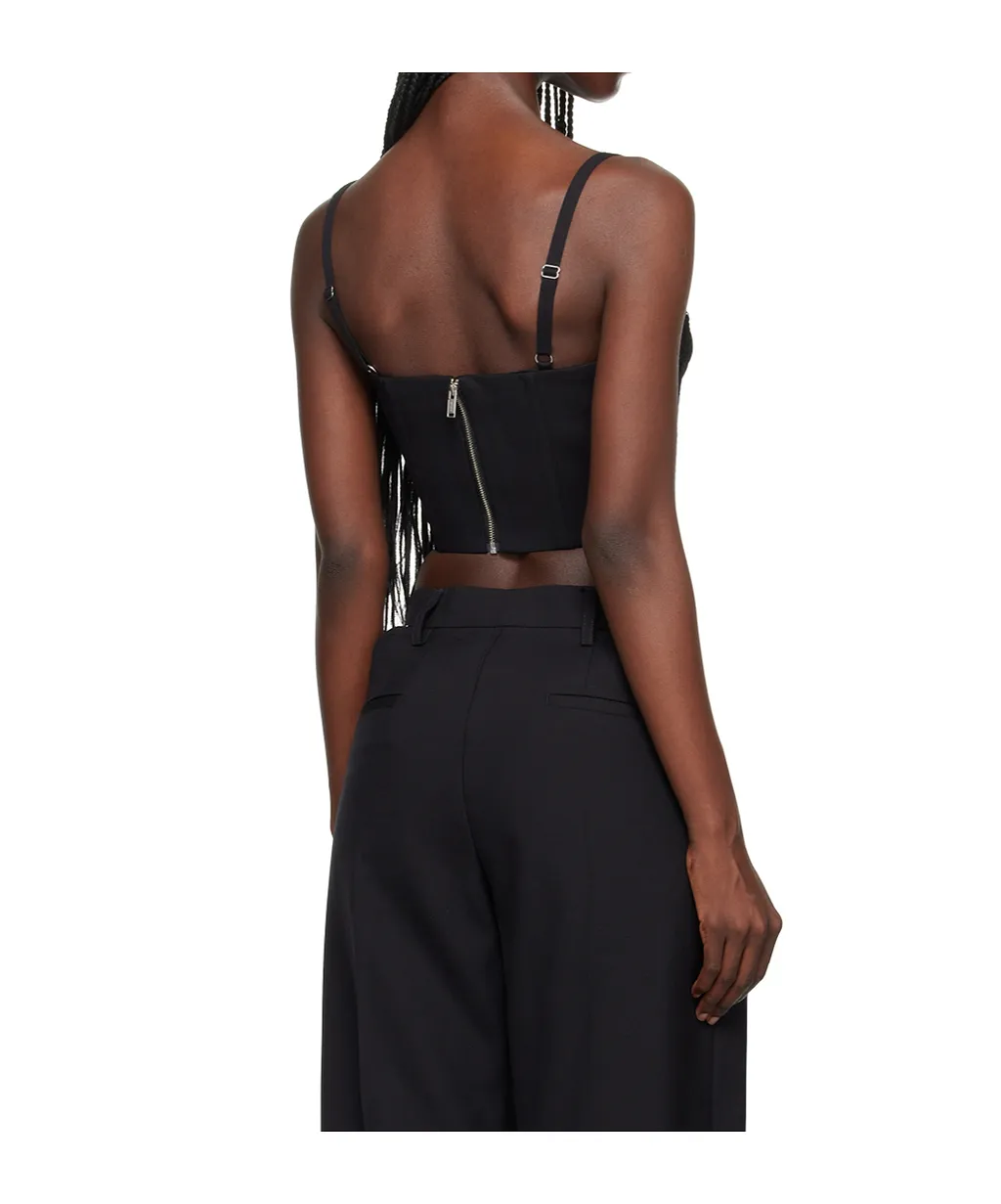 Lace-Up Corset Tank Top