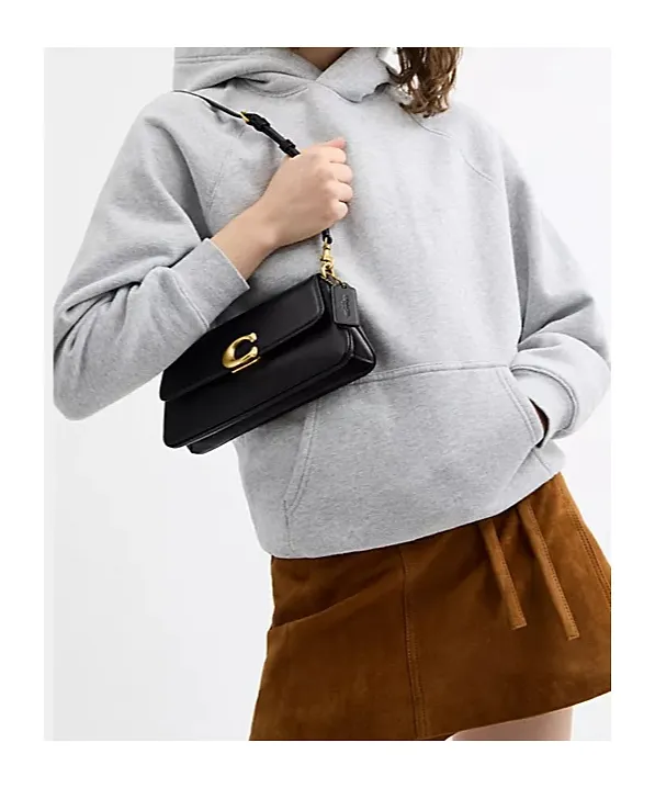 Coach Jet Leather Shoulder Bag