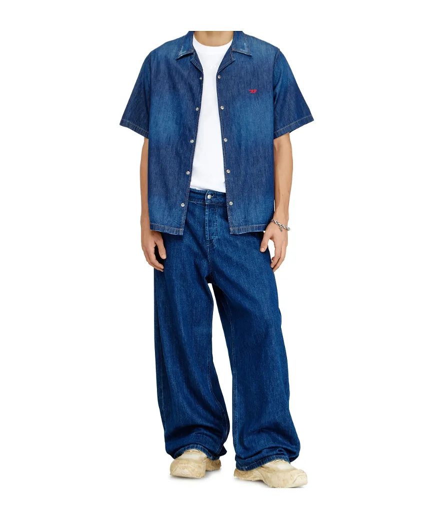 Diesel D Nabil Logo Denim Shirt