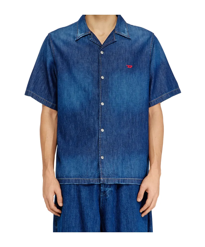 Diesel D Nabil Logo Denim Shirt