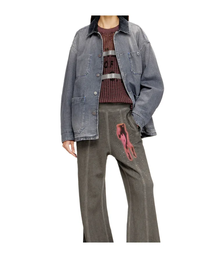 Diesel D-Stack-U-L Utility Style Denim Jacket