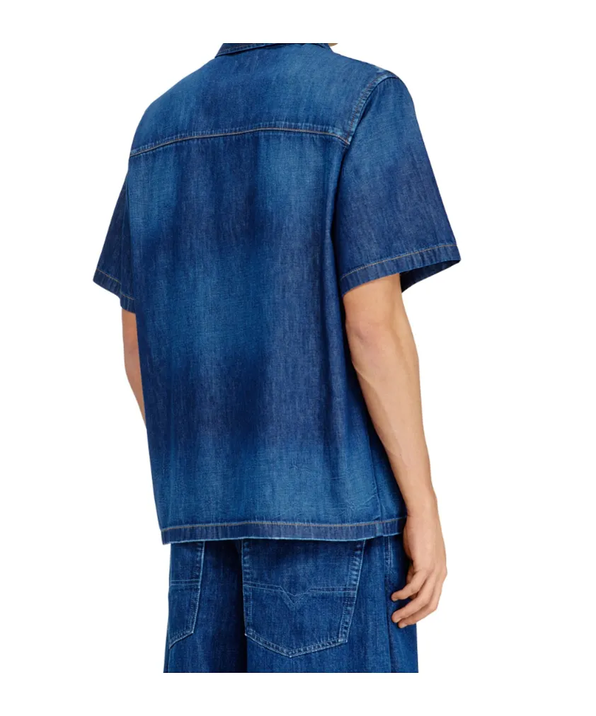 Diesel D Nabil Logo Denim Shirt