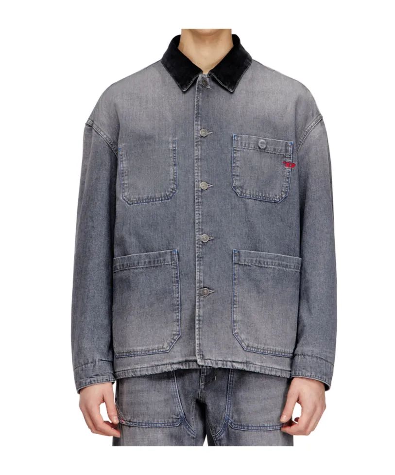 Diesel D-Stack-U-L Utility Style Denim Jacket