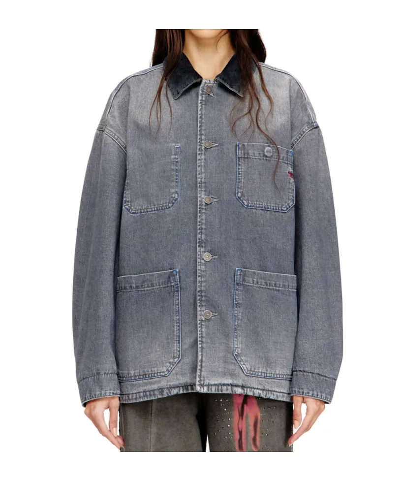 Diesel D-Stack-U-L Utility Style Denim Jacket