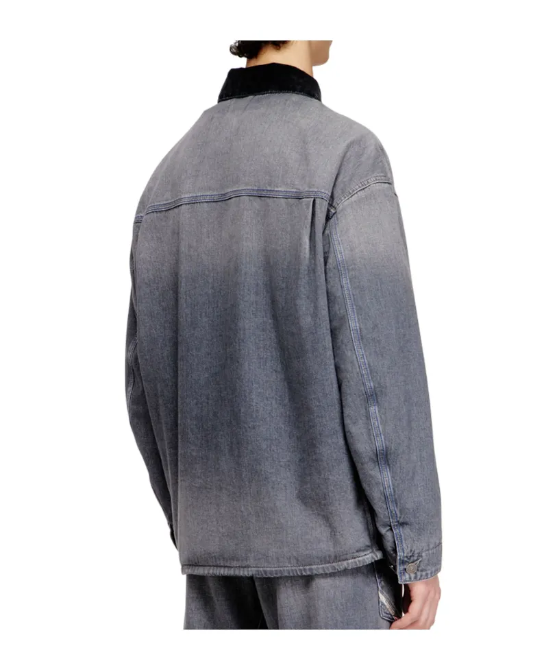 Diesel D-Stack-U-L Utility Style Denim Jacket