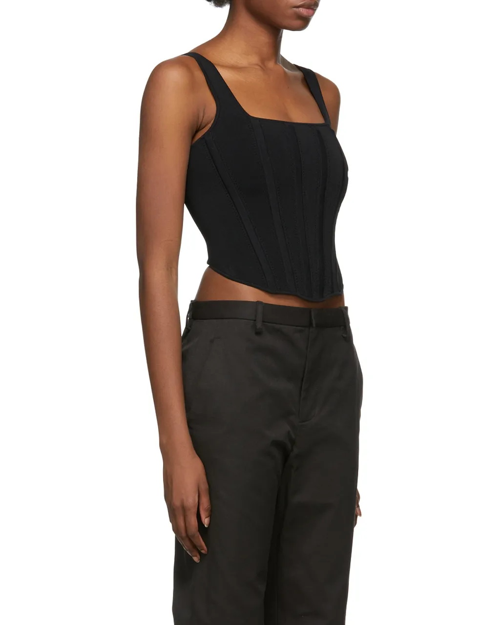 Pointelle Corset Top